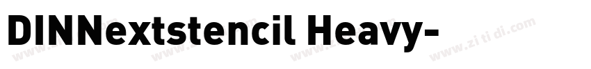 DINNextstencil Heavy字体转换
